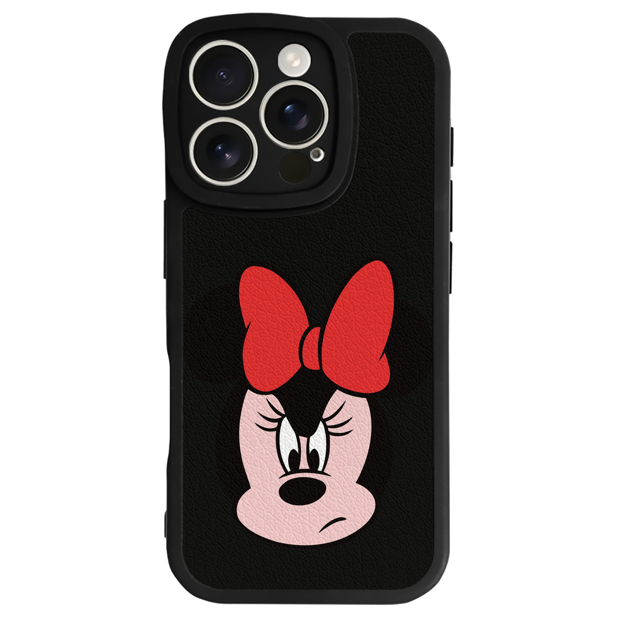 （画像用） ミッキーマウス Mickey Mouse 【iPhone 16シリーズ対応】シリコンスマホケース（レザー調） 材質：シリコン